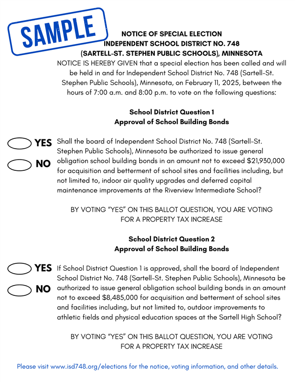 SAMPLE referendum ballot 2025